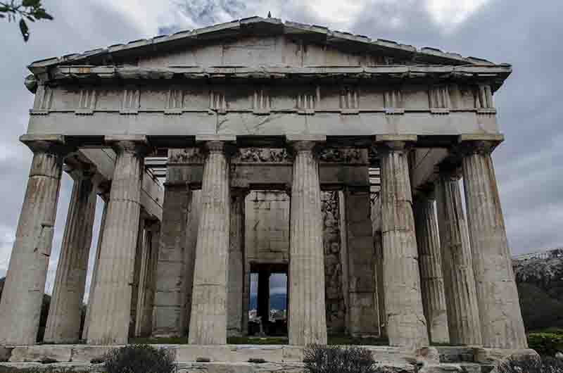 89 - Grecia - Atenas - Antigua Agora - templo El Hefestion